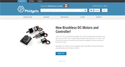Desktop Screenshot of phidgets.com